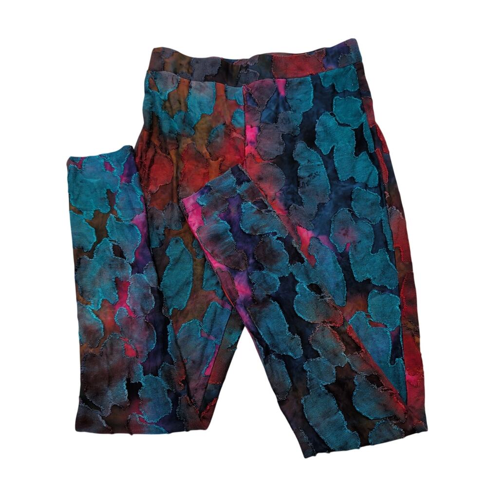 So Real Colorful Fitted Pants, Size Large